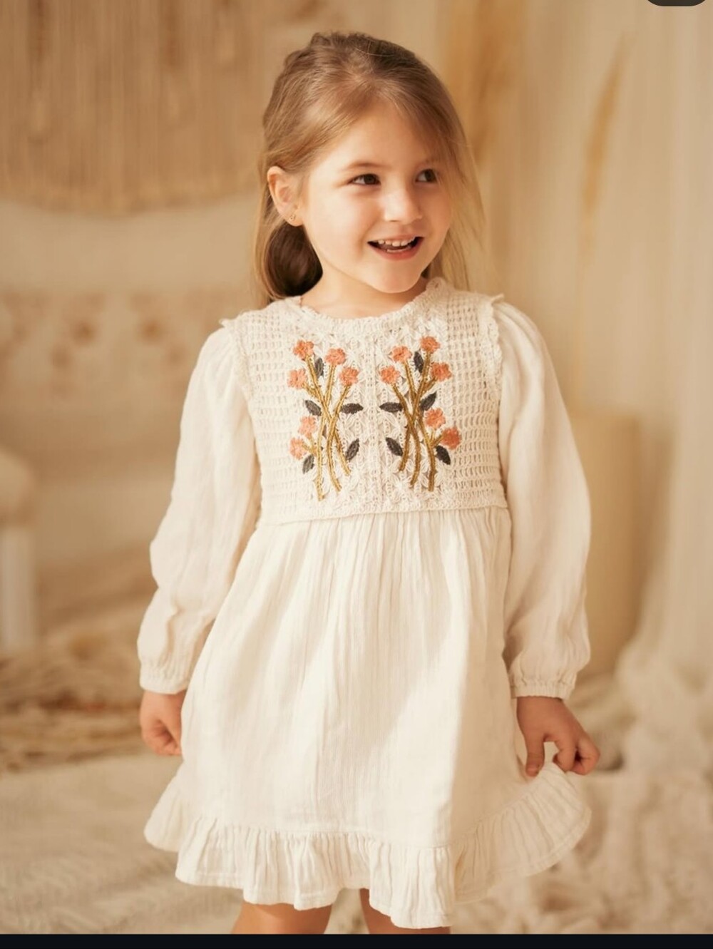 Zara Toddler Embroidered Dress